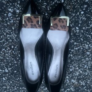 Dressbarn size 8 black short heels